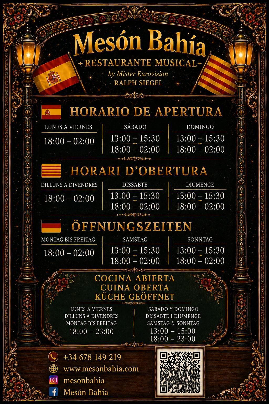 Öffnungszeiten Plakat